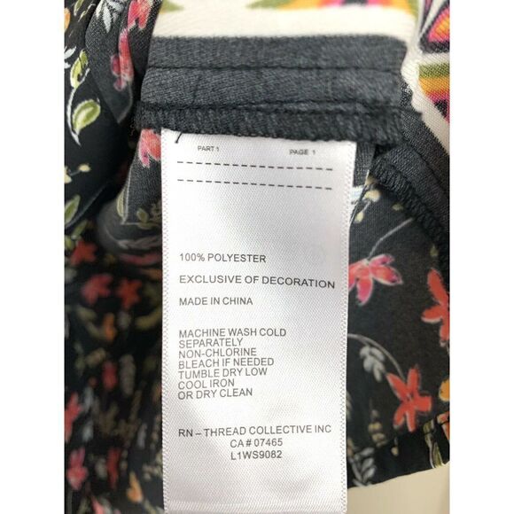 Laundry By Shelli Segal Mixed Floral Print Top - Picture 4 of 5